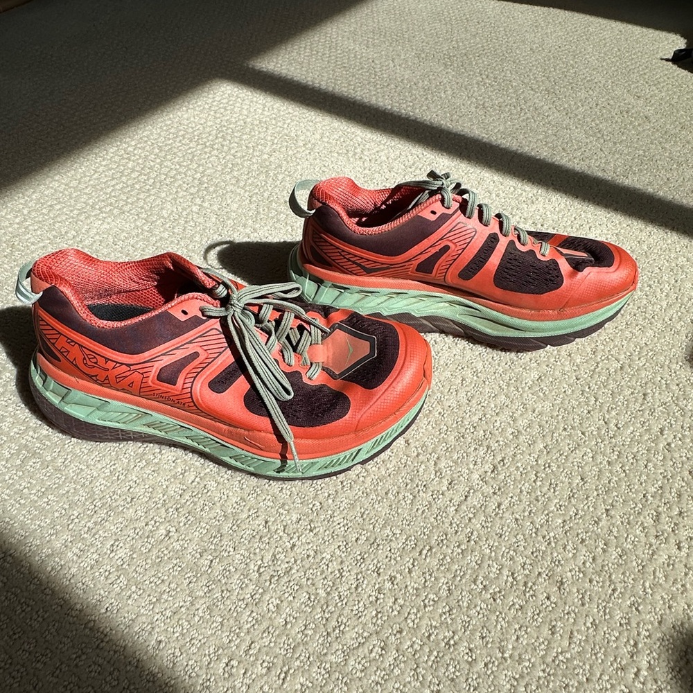 Women’s Coral and Mint Lightweight Running Shoes